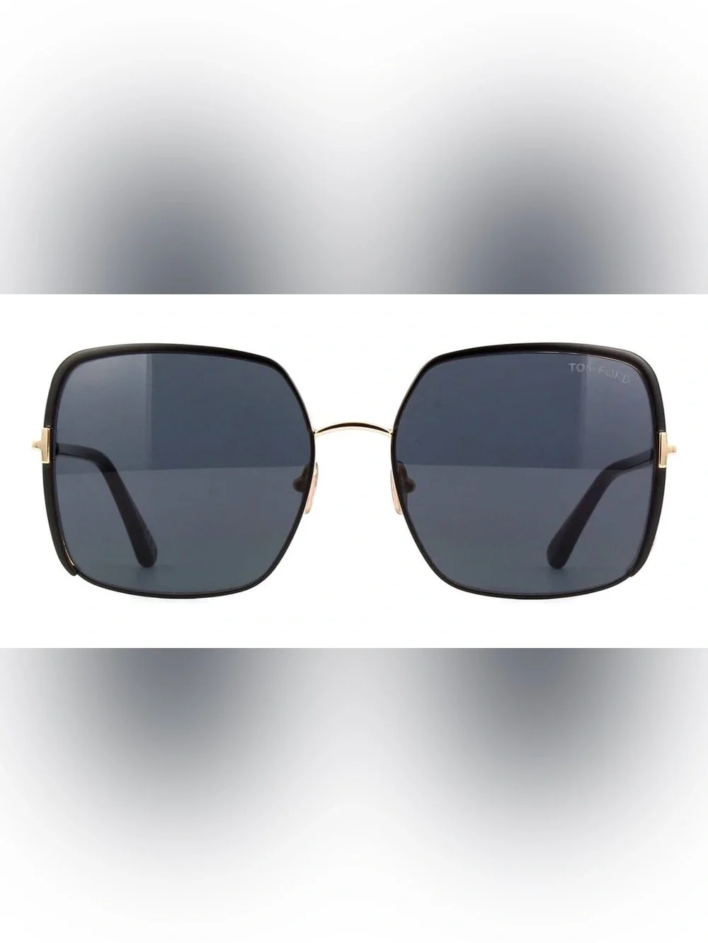 TOM FORD FT1006 02A Matte Black/Gold/Smoke 60-18-135 Sunglasses New Authentic